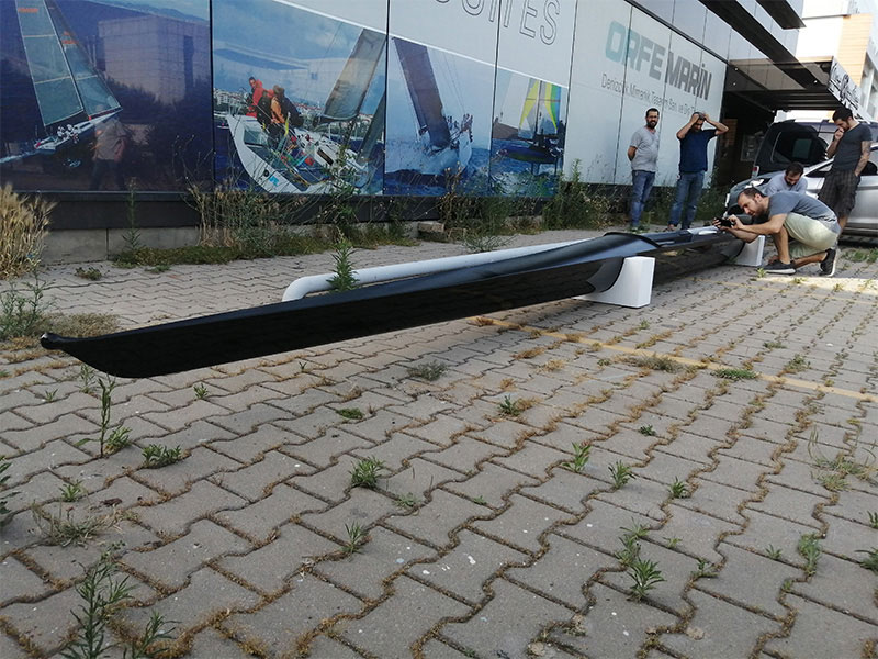 1x Racing Scull | Olimpik Seviye Karbon Fiber Kürek Teknesi Üretimi