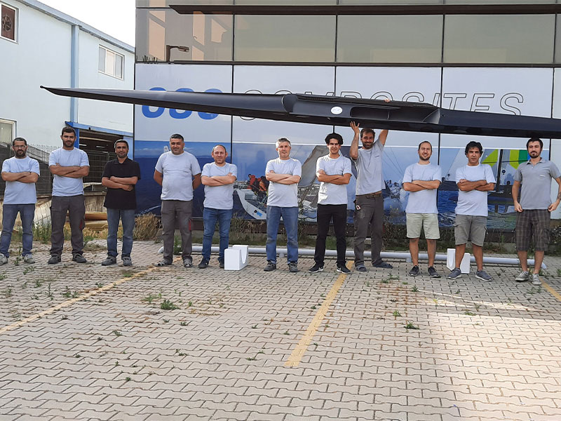 1x Racing Scull | Olimpik Seviye Karbon Fiber Kürek Teknesi Üretimi