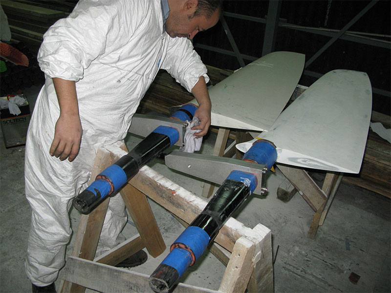 Far55 Rudder Manufacturing | High-Performance Yacht Rudders